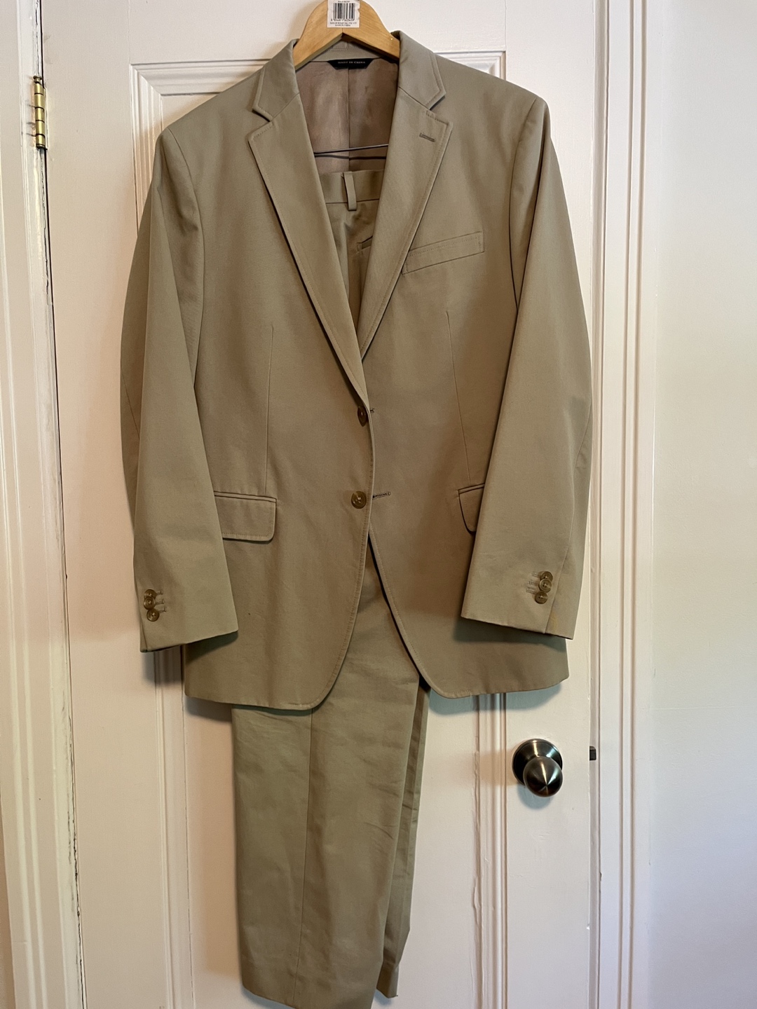 Men’s cotton suit - jacket and pants thumbnail