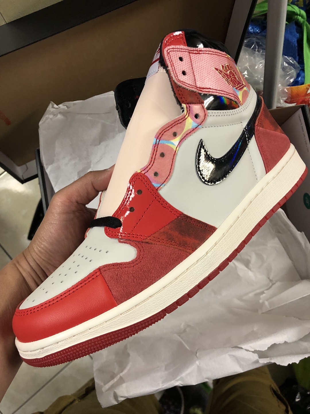 Jordan 1 “ spider verse “ size 11 brand new with receipt