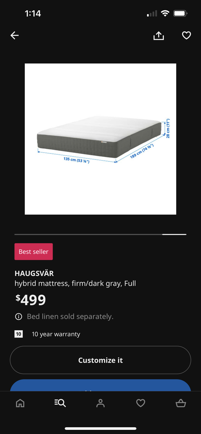 IKEA full size mattress - photo 2