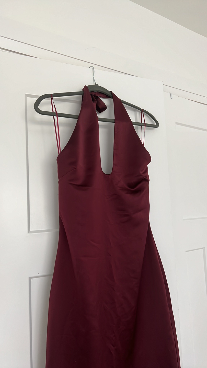 Jason Wu burgundy red evening dress - photo 4