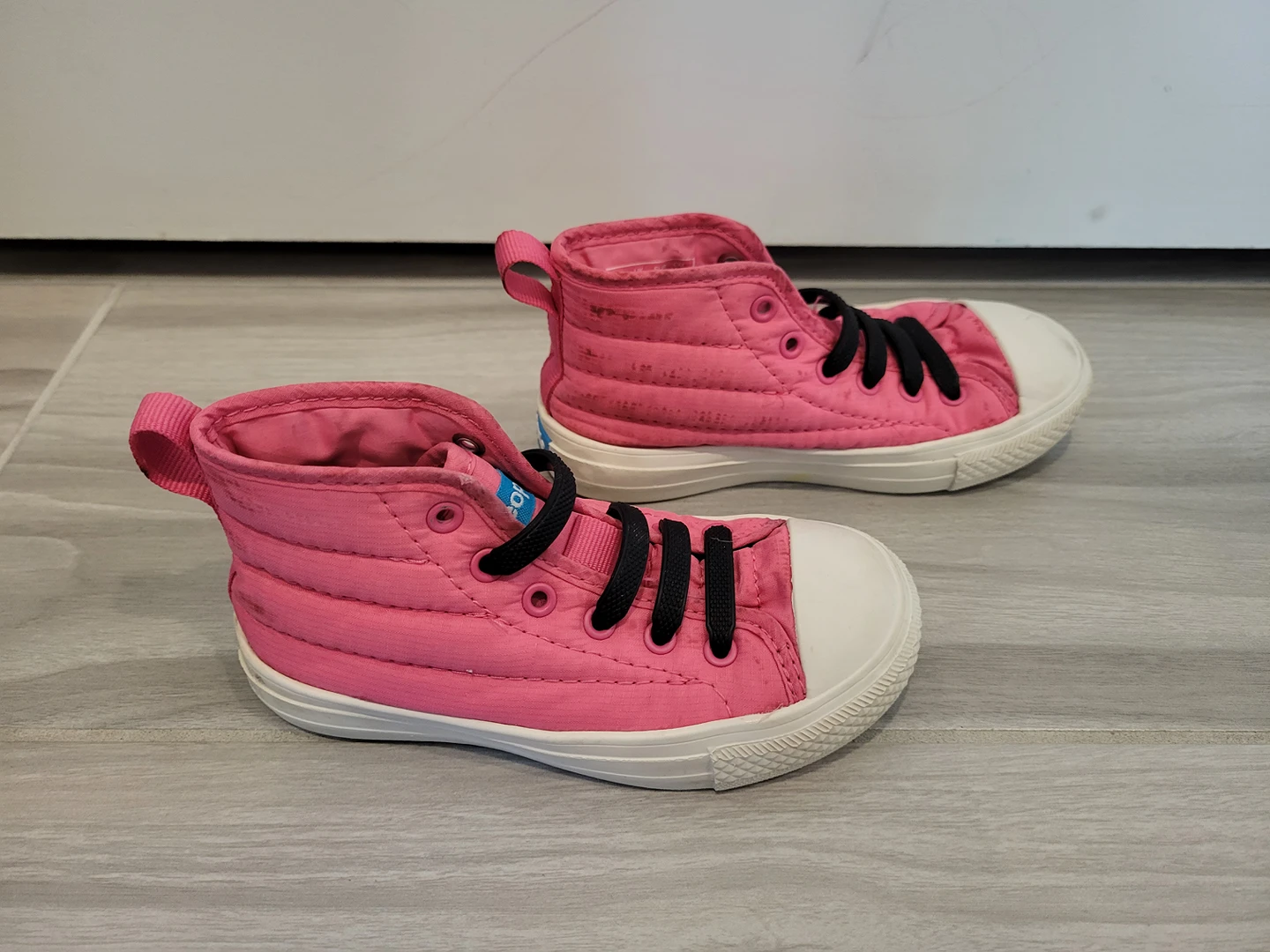 People Brand Toddler Bright Neon Pink High Top Sneakers (Size 8) image indicator(4)
