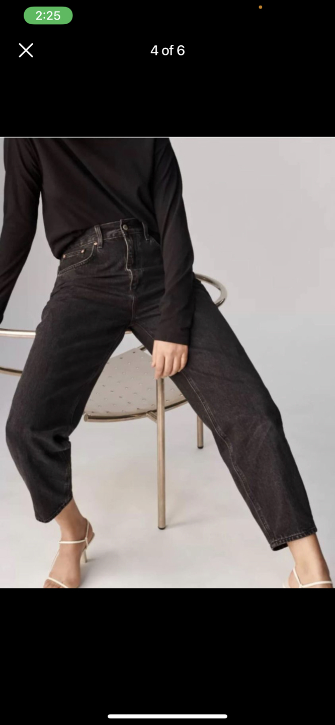 ZARA Black mom jeans