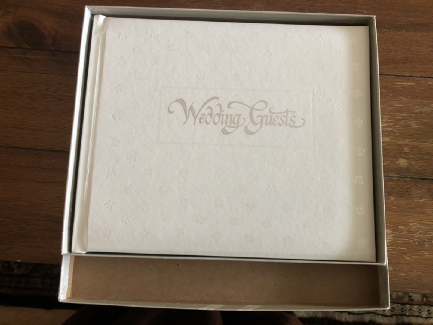 Wedding guest registry book new in box