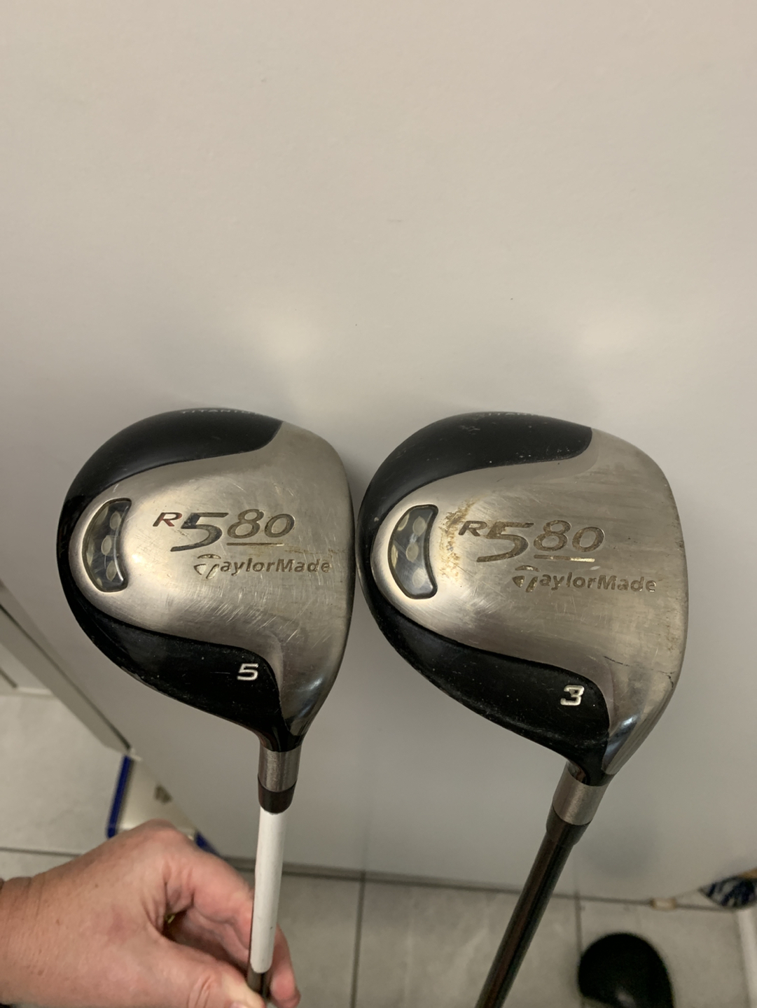 2 Taylor made fairway woods 3-5 R580 thumbnail
