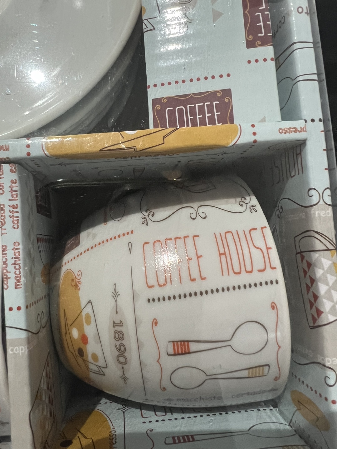Coffee cup saucer set of 6 - photo 2