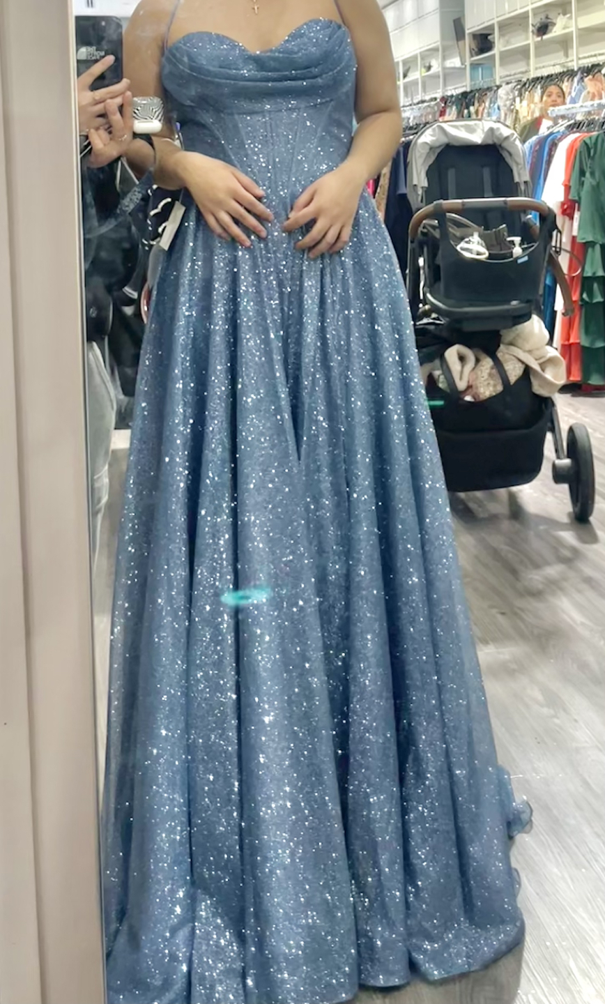 Blue sparkly Prom Dress / Gown thumbnail