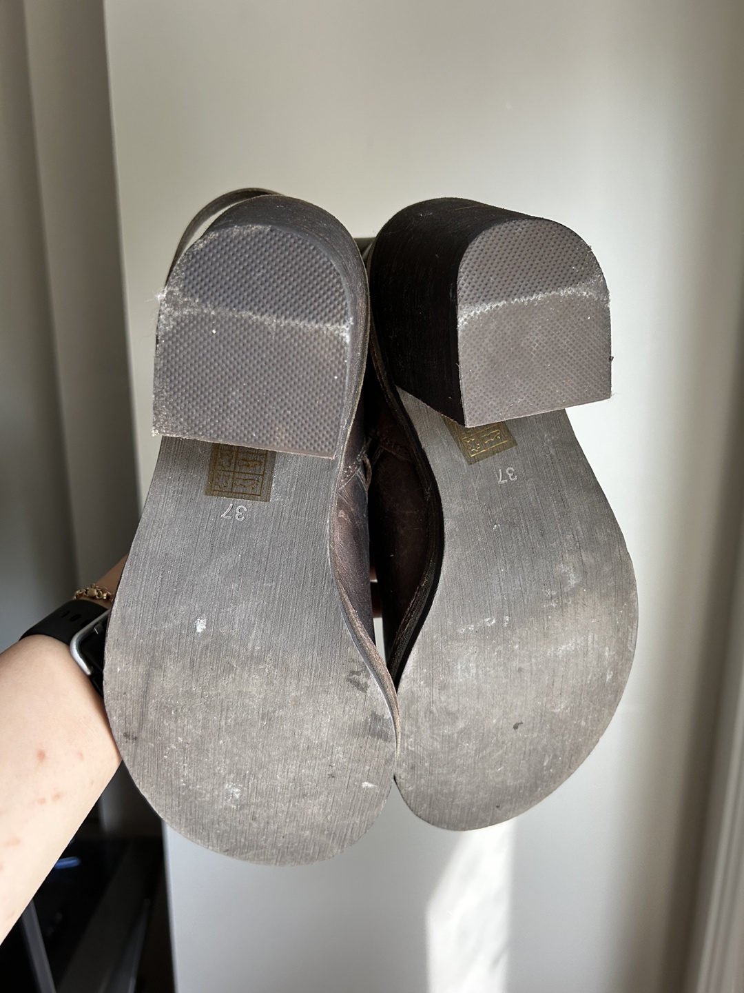 Jeffrey Campbell Slouchy Brown Leather Biker Boots - photo 3