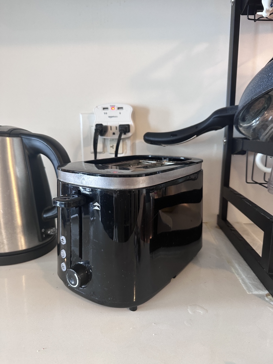 PC 2 Slice Toaster Black