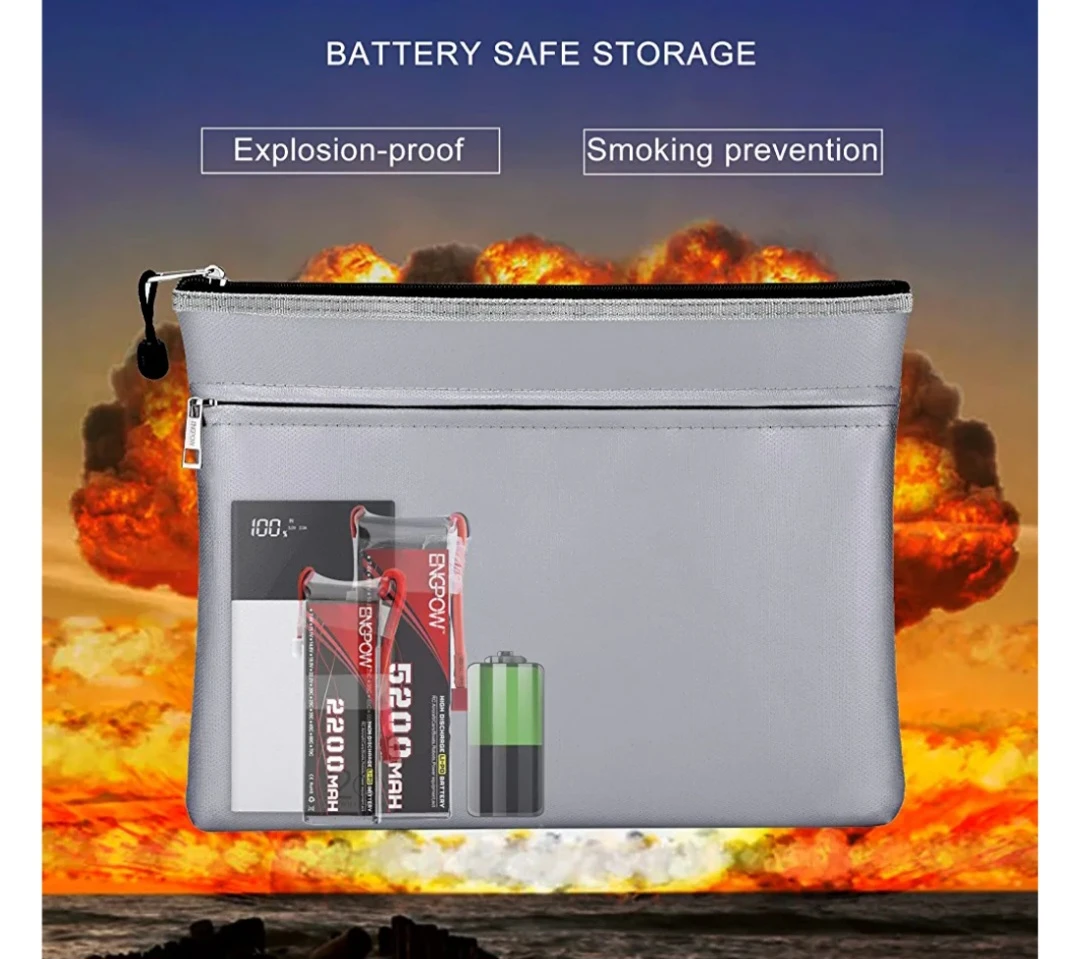 Brand New File Storage Bag Document Holder Fireproof image indicator(7)