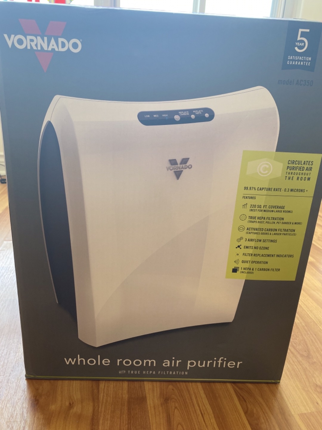 Vornado AC350 Air purifier image indicator(9)