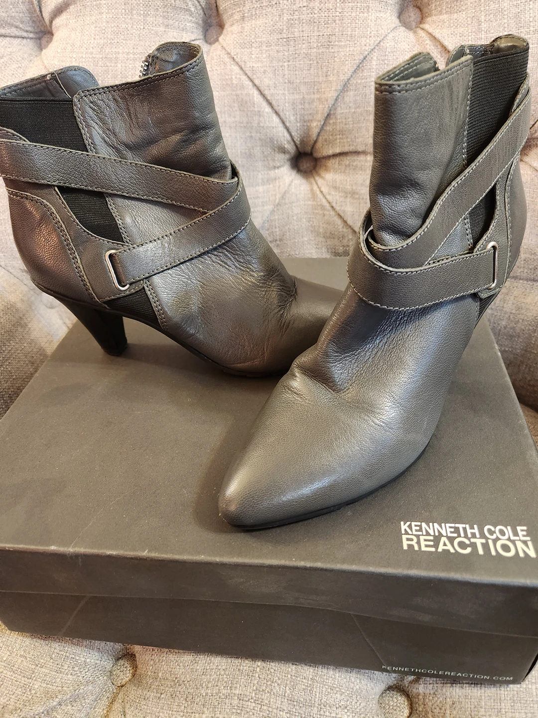 Dark Grey Hill Boots