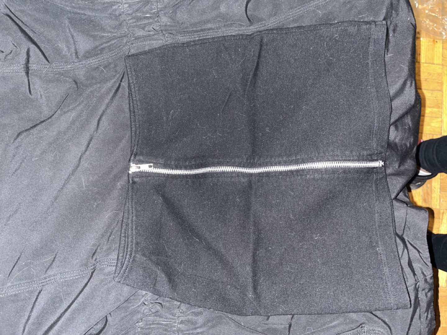 H&M mini skirt with zipper thumbnail