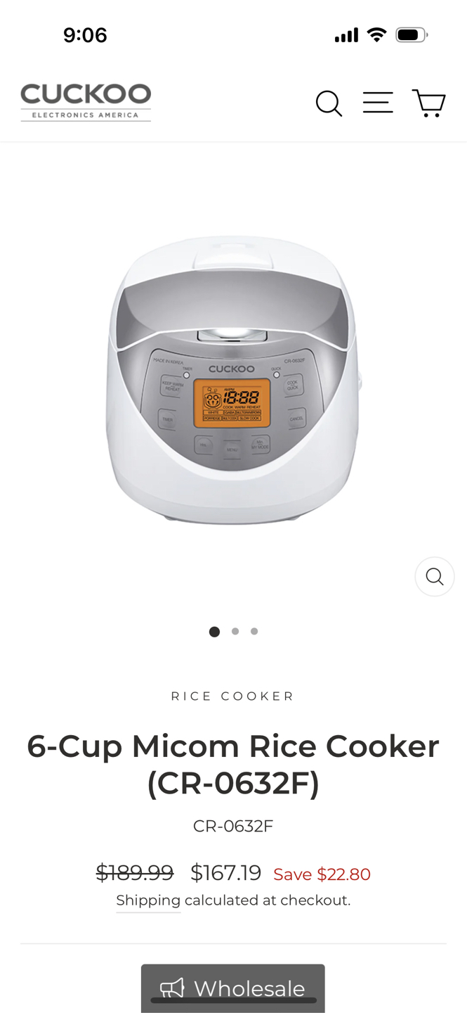 BRAND NEW! Cuckoo Rice Cooker