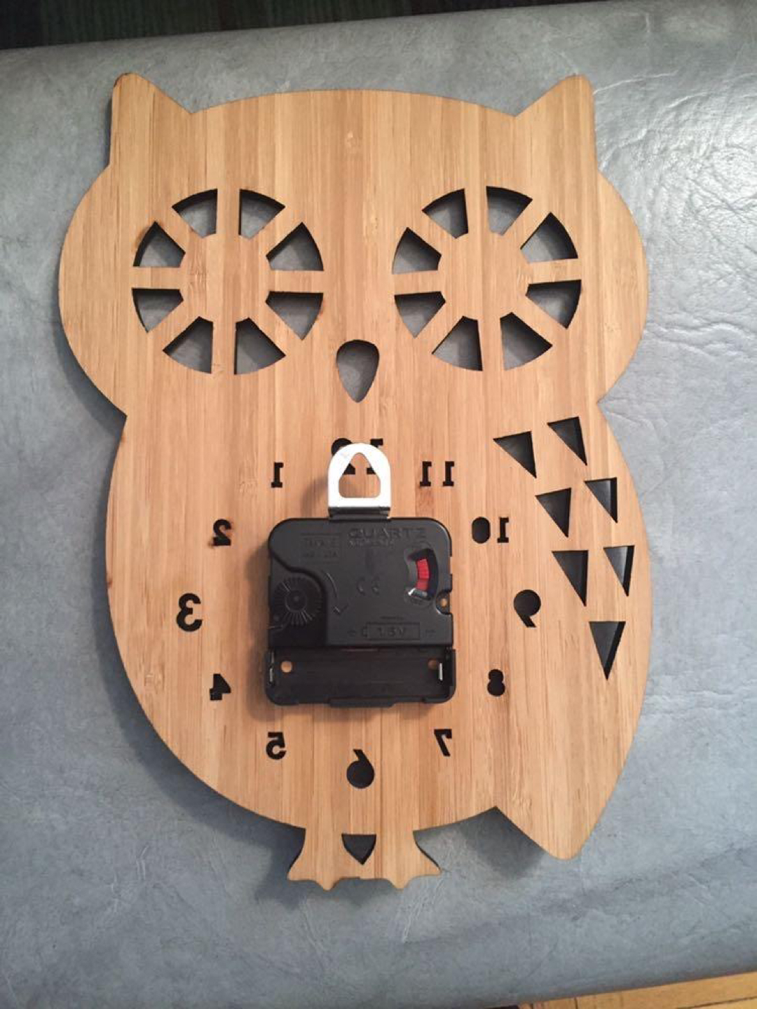 Bamboo Owl Wall Clock by Decoy Lab - photo 4