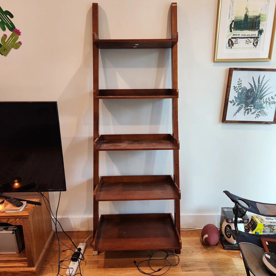 5 shelf ladder bookcase - photo 2
