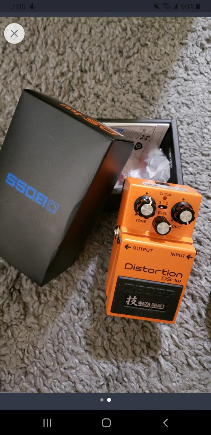 Guitar pedal Boss DS-1w thumbnail