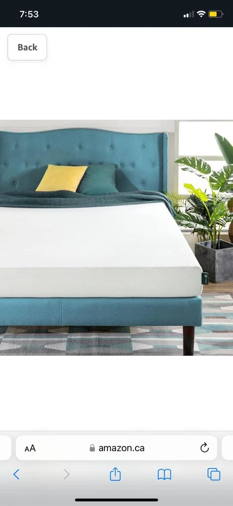Zinus 6 Inch Green Tea Memory Foam Matterss  Queen - photo 2