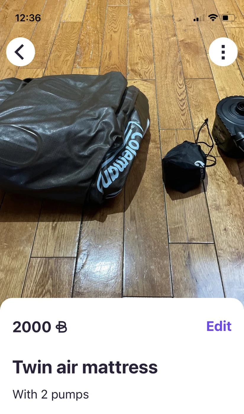air mattress