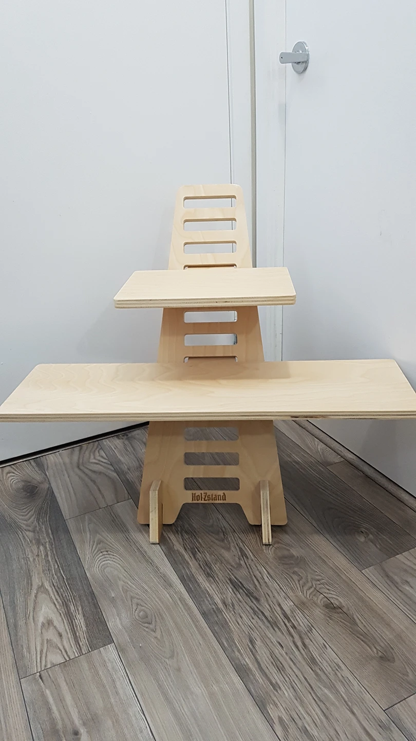Adjustable standing laptop converter