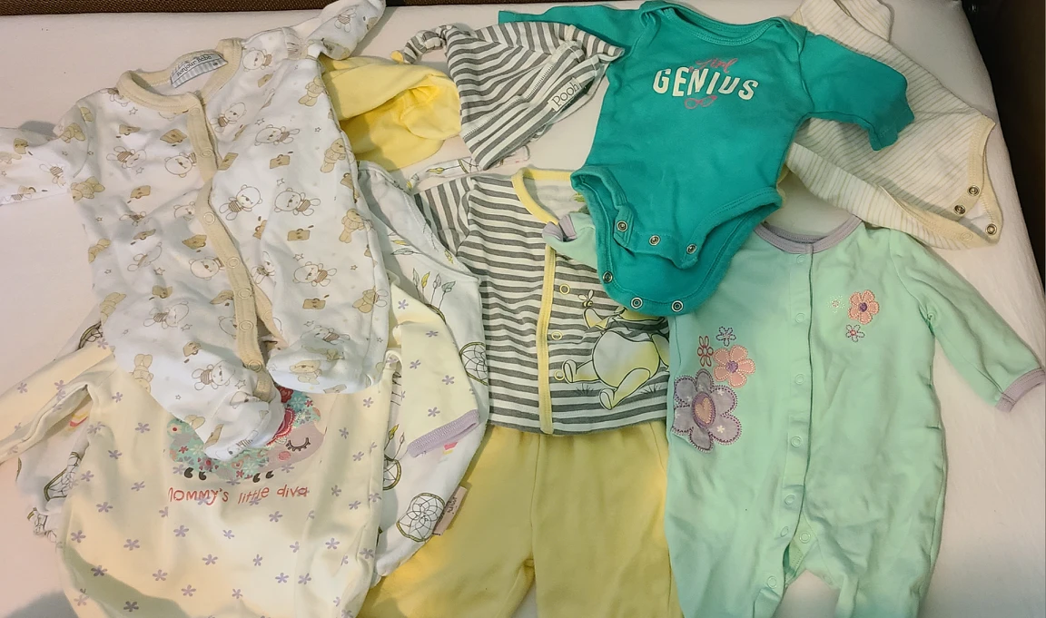Newborn baby girl clothes, 12 pc