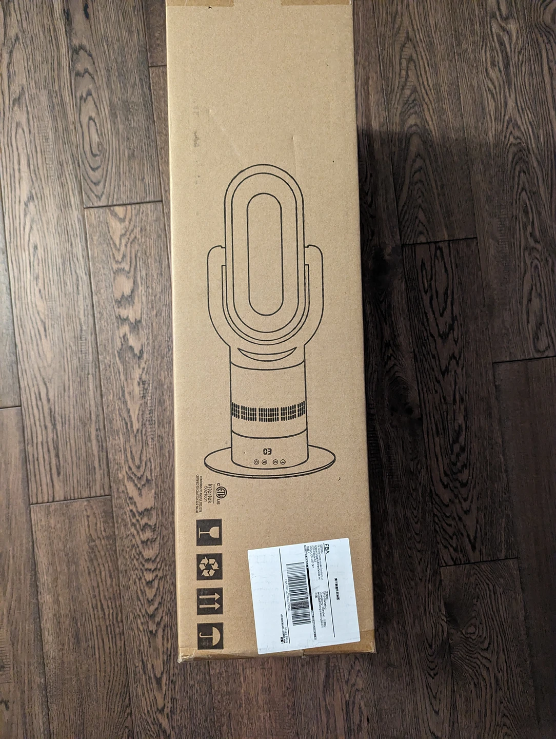 HealSmart 26" Space Heater & Tower Fan Combo w Remote Control