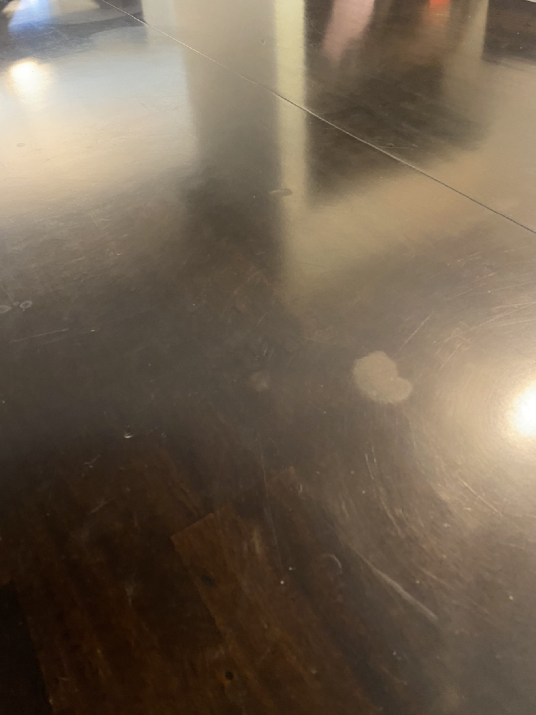 High seating dining table plus leaf and 8 chairs image indicator(4)