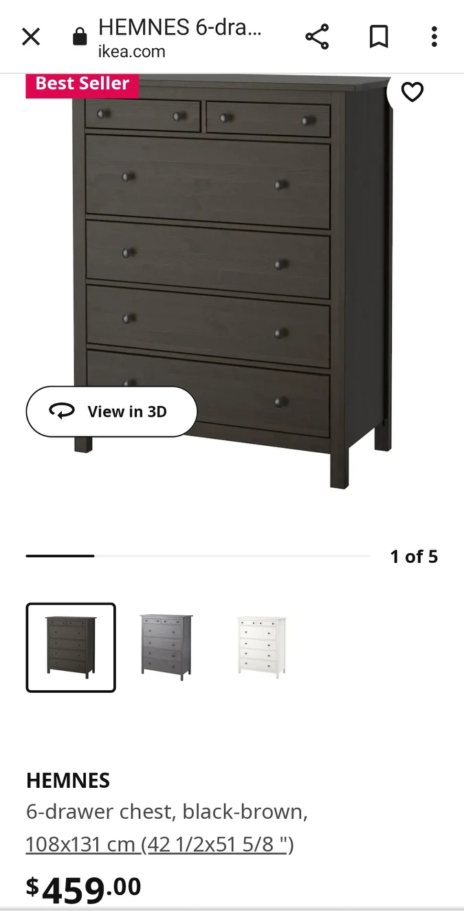 IKEA hemnes dresser