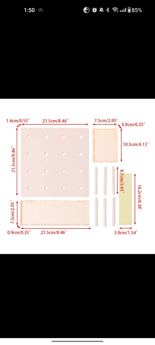 Peg Board Storage Shelf 🌱 image indicator(4)