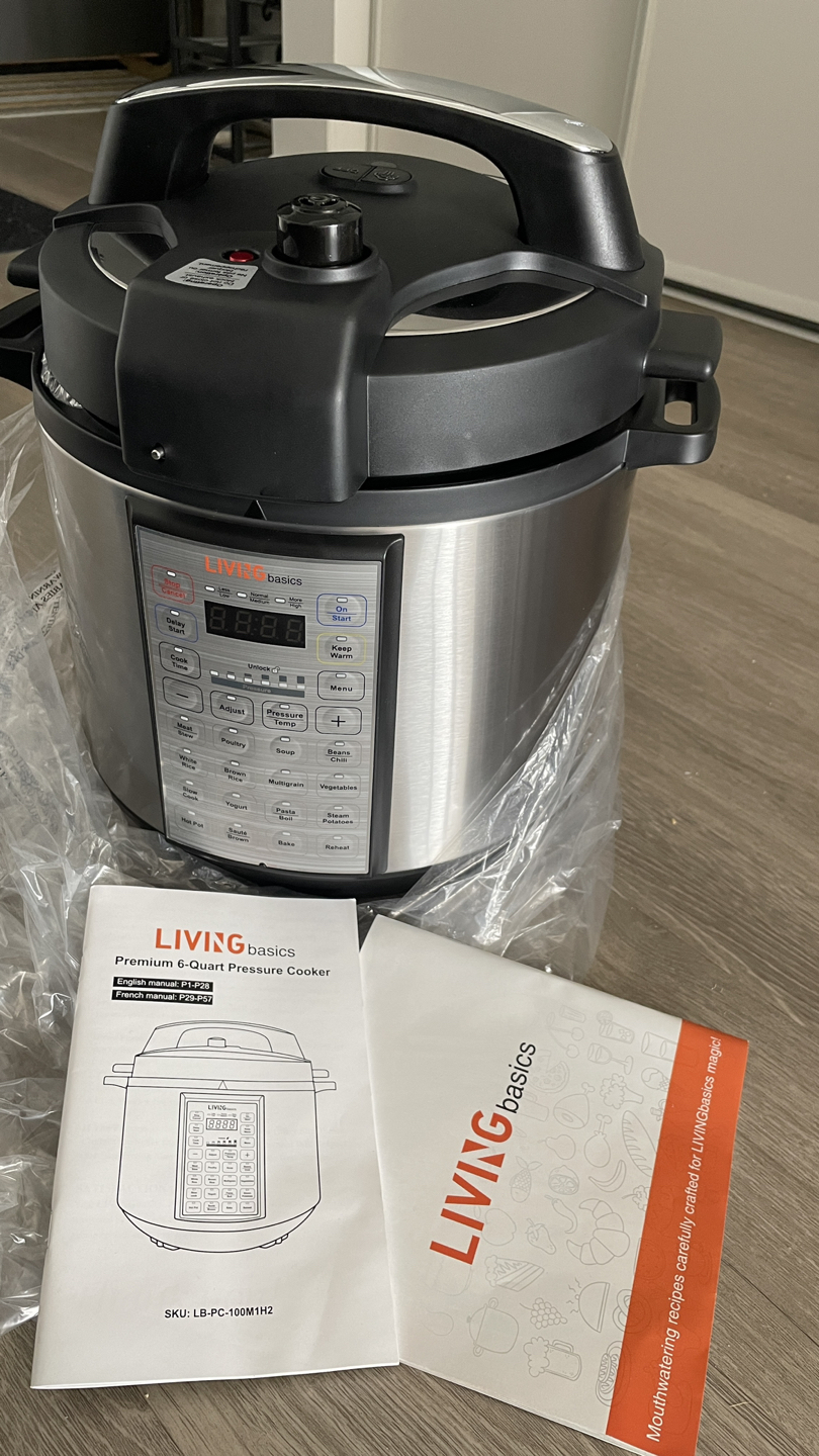 New 6 quart 18-1 programming pressure cooker - photo 3