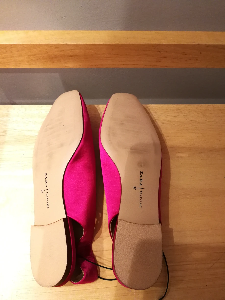 New Zara Fuchsia Slingback Flats size EU37/US6.5 - photo 3