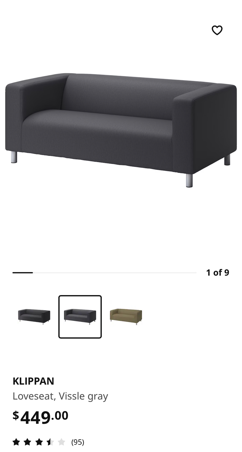 IKEA KLIPPAN Loveseat