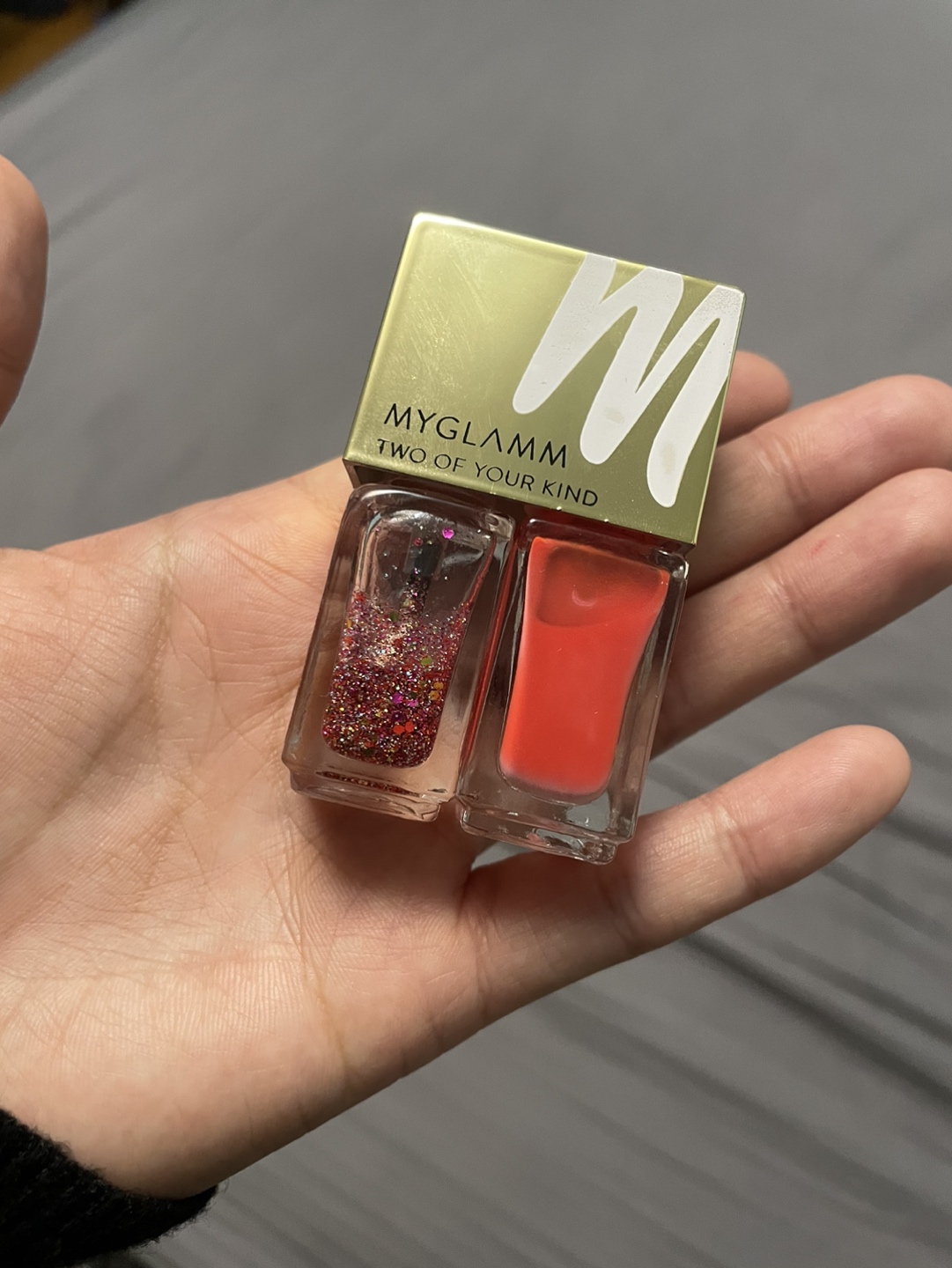 #freecycle nail polish with glitter thumbnail
