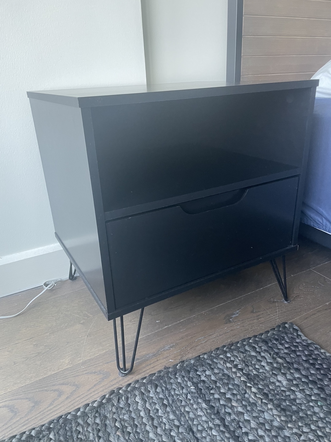 2x black nightstand - photo 3