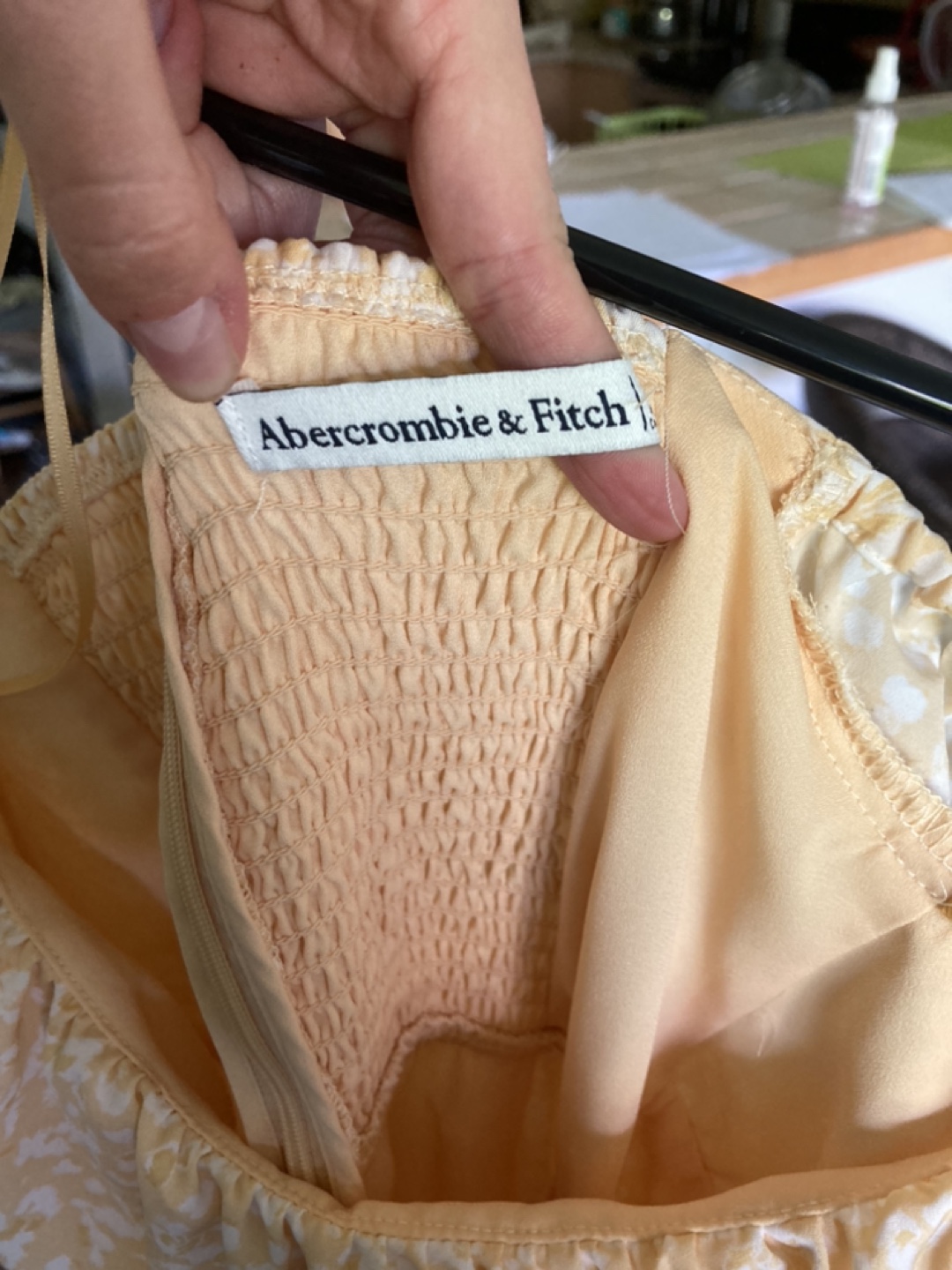 Yellow midi summer dress, Abercrombie & Fitch - photo 5