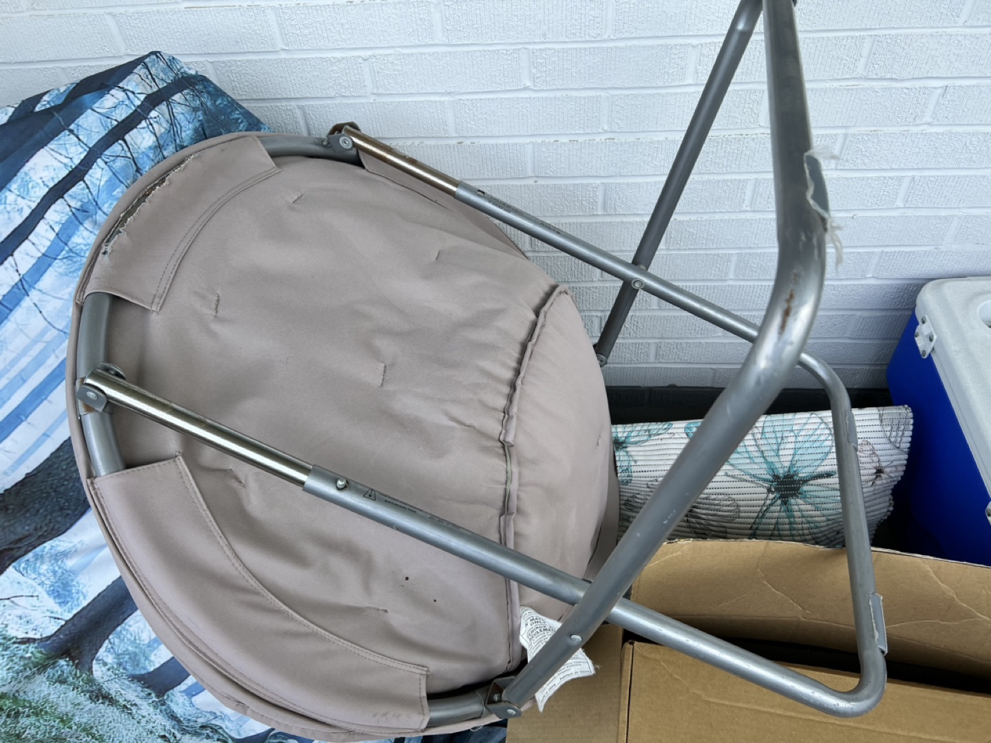 Saucer chair with metal frame 🌱 image indicator(2)