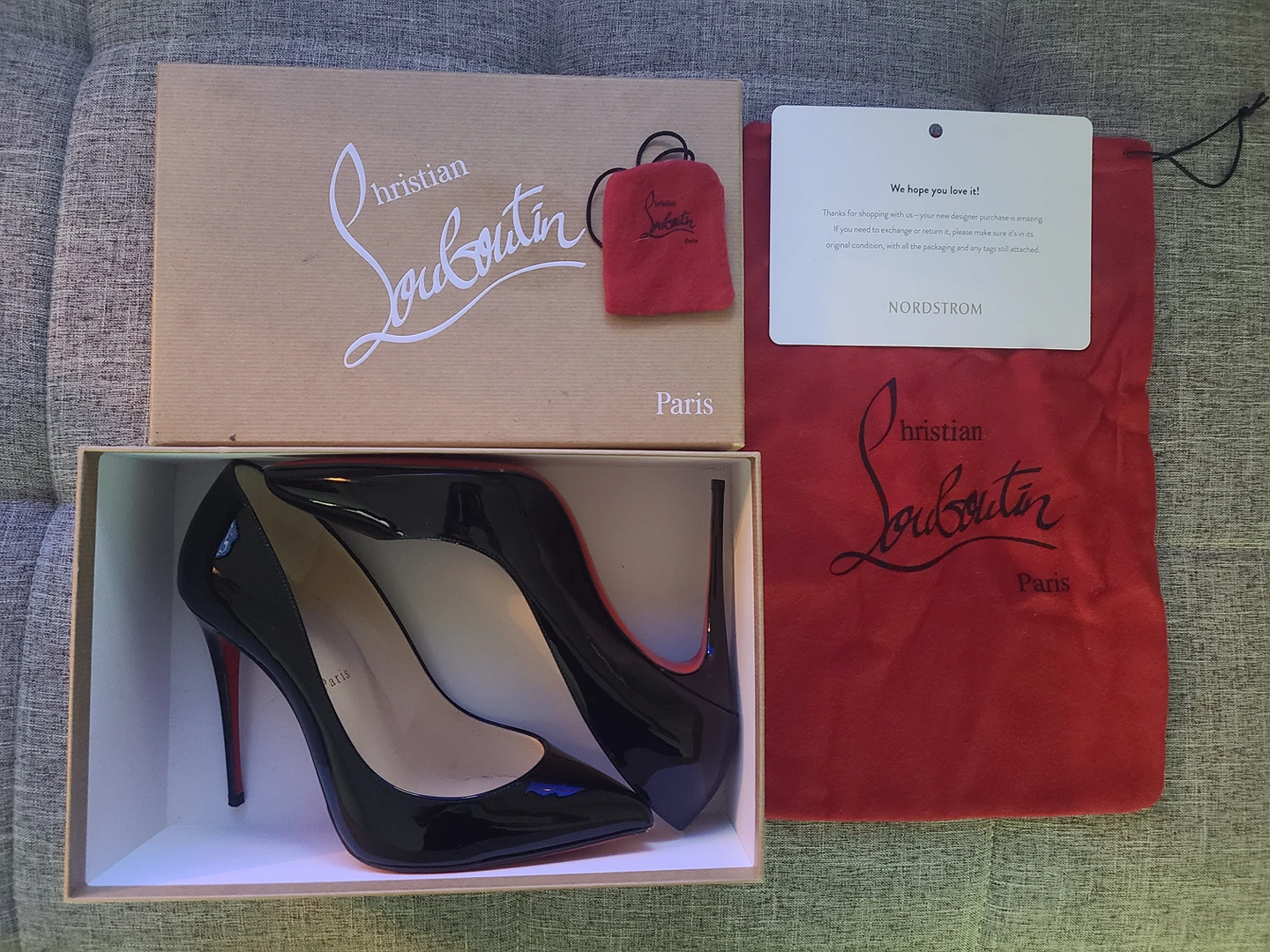 Christian Louboutin Pigalle Black (Authentic) Size 40