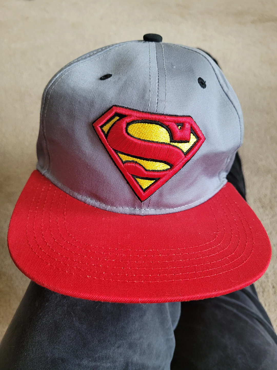 Grey Superman Snapback