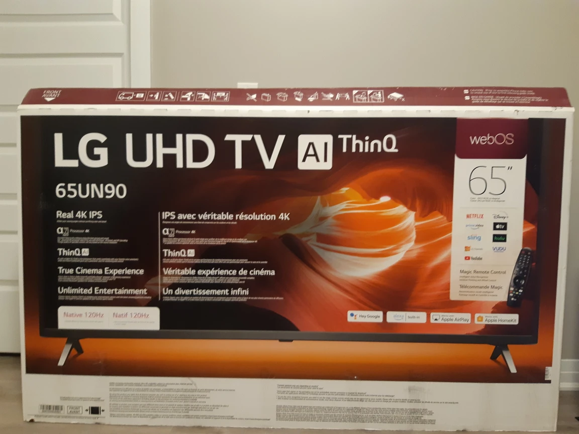 LG UN90 65" 4K Smart UHD TV almost brand new - photo 3