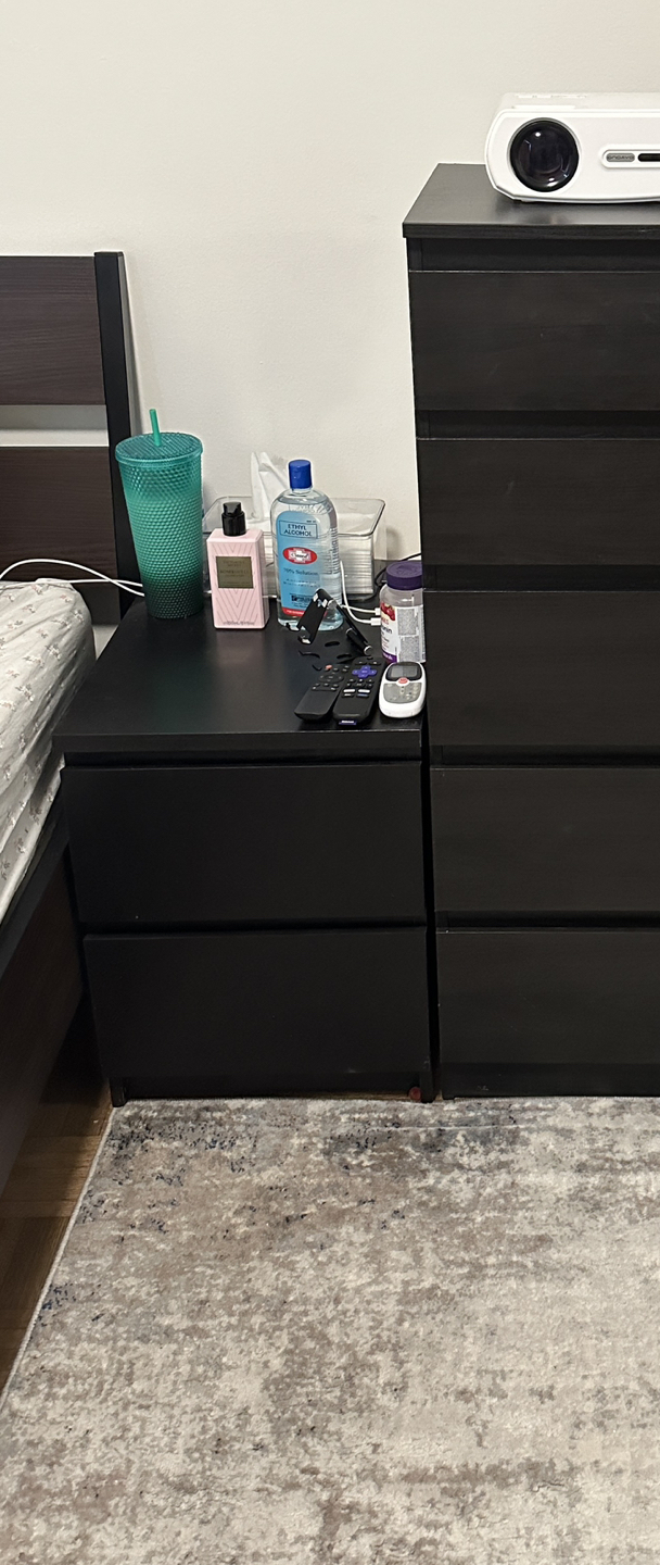 IKEA 2 drawer chest (black/brown) 40x50cm (15 3/4x 21 5/8”) - photo 3