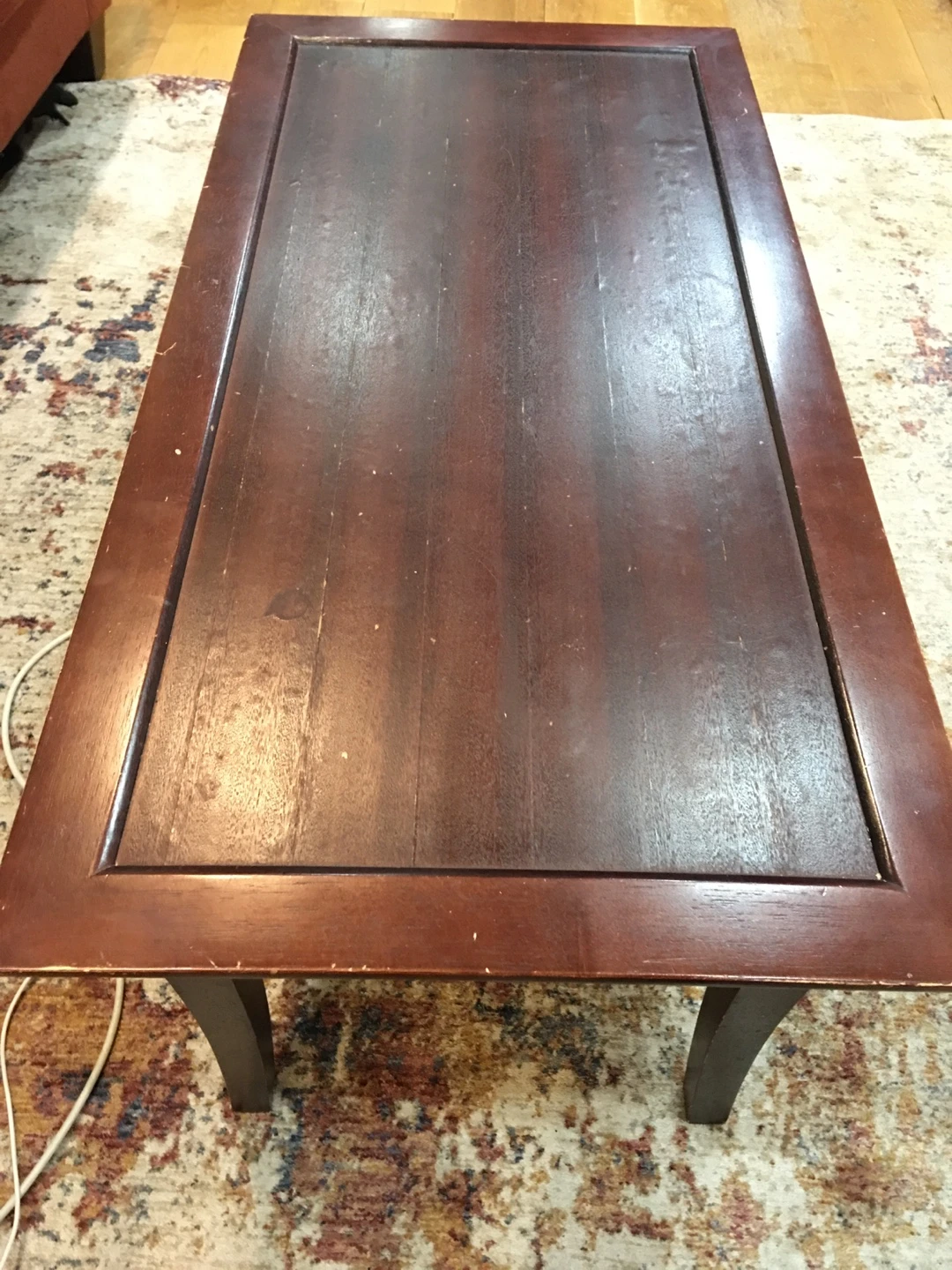 wooden coffee table - photo 3