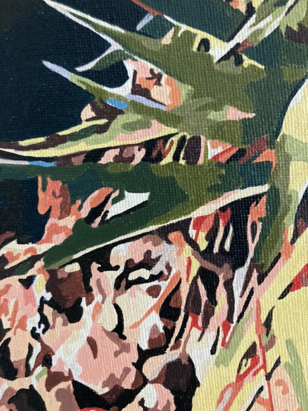 Wood frame acrylic painting #trade - photo 5