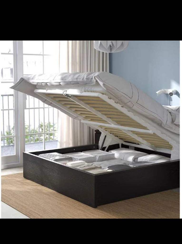 Malm Pull up Bed with storage (Queen)