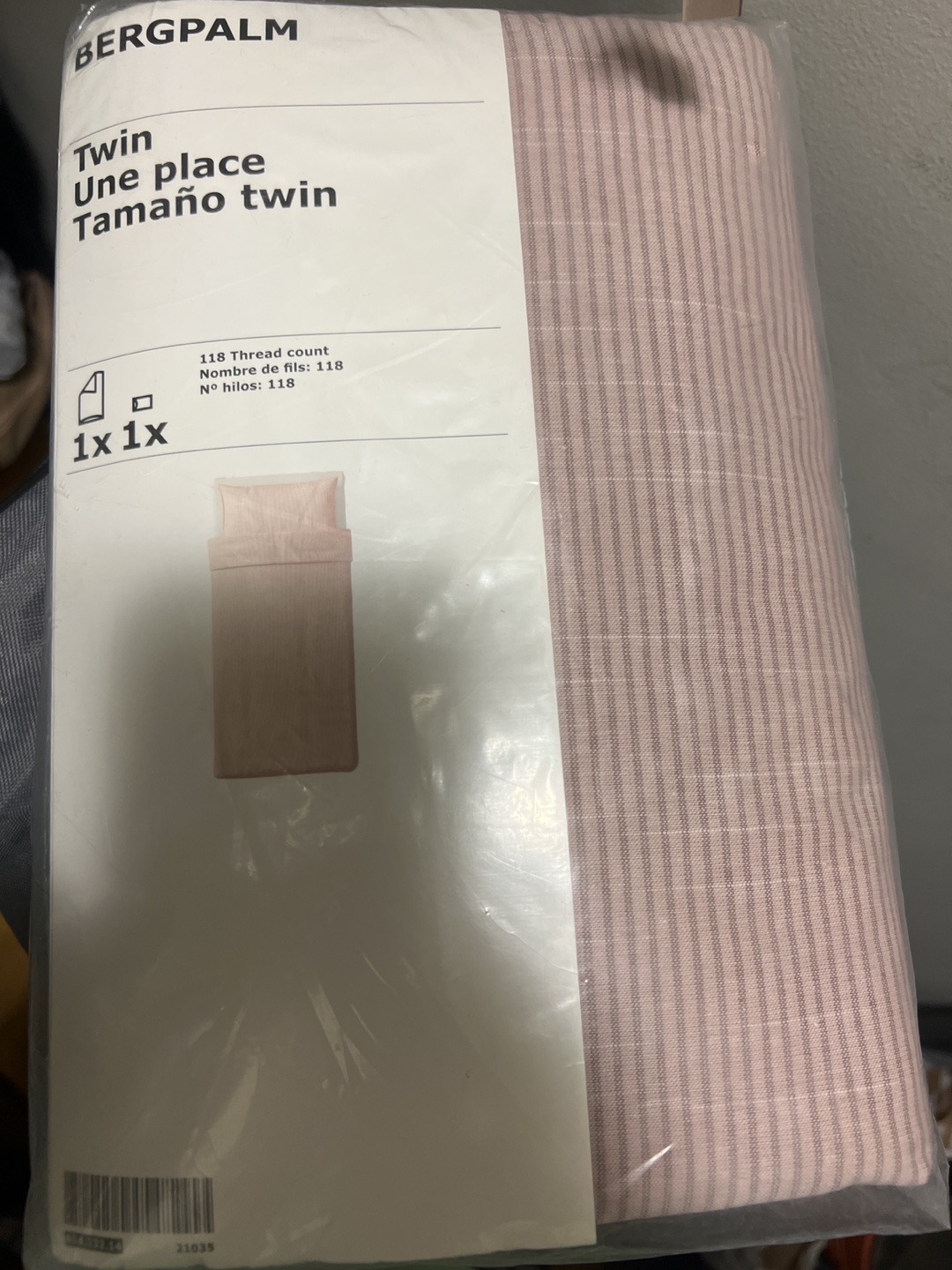 Twin blanket cover and pillow cover