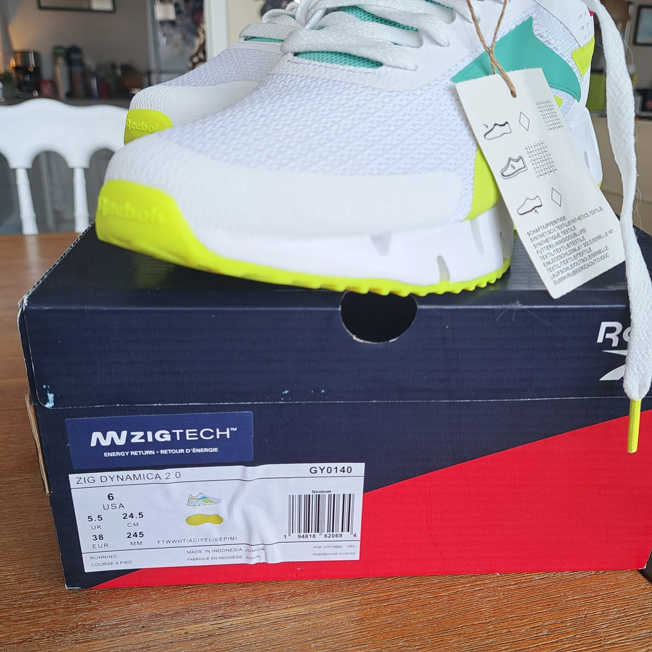 NWT Reebok zig dynamica size 6 - photo 5