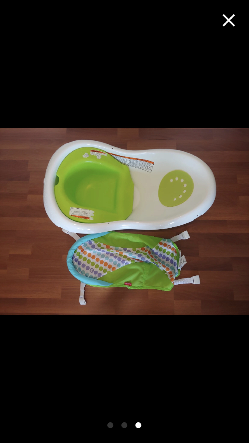 Fisher Price baby bath tub No toys included image indicator(3)