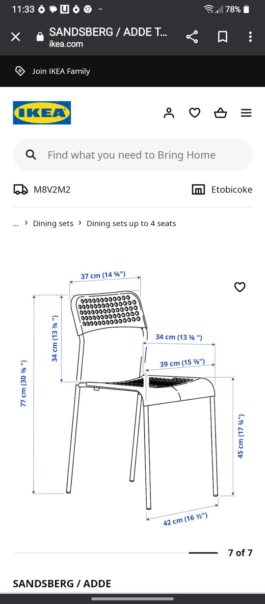 🌱 Ikea Table and  4Chairs - photo 2
