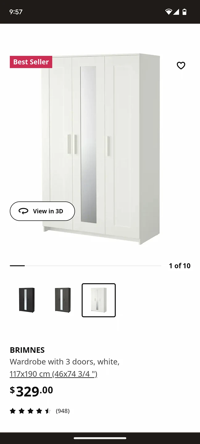 IKEA BRIMNES wardrobes - photo 5
