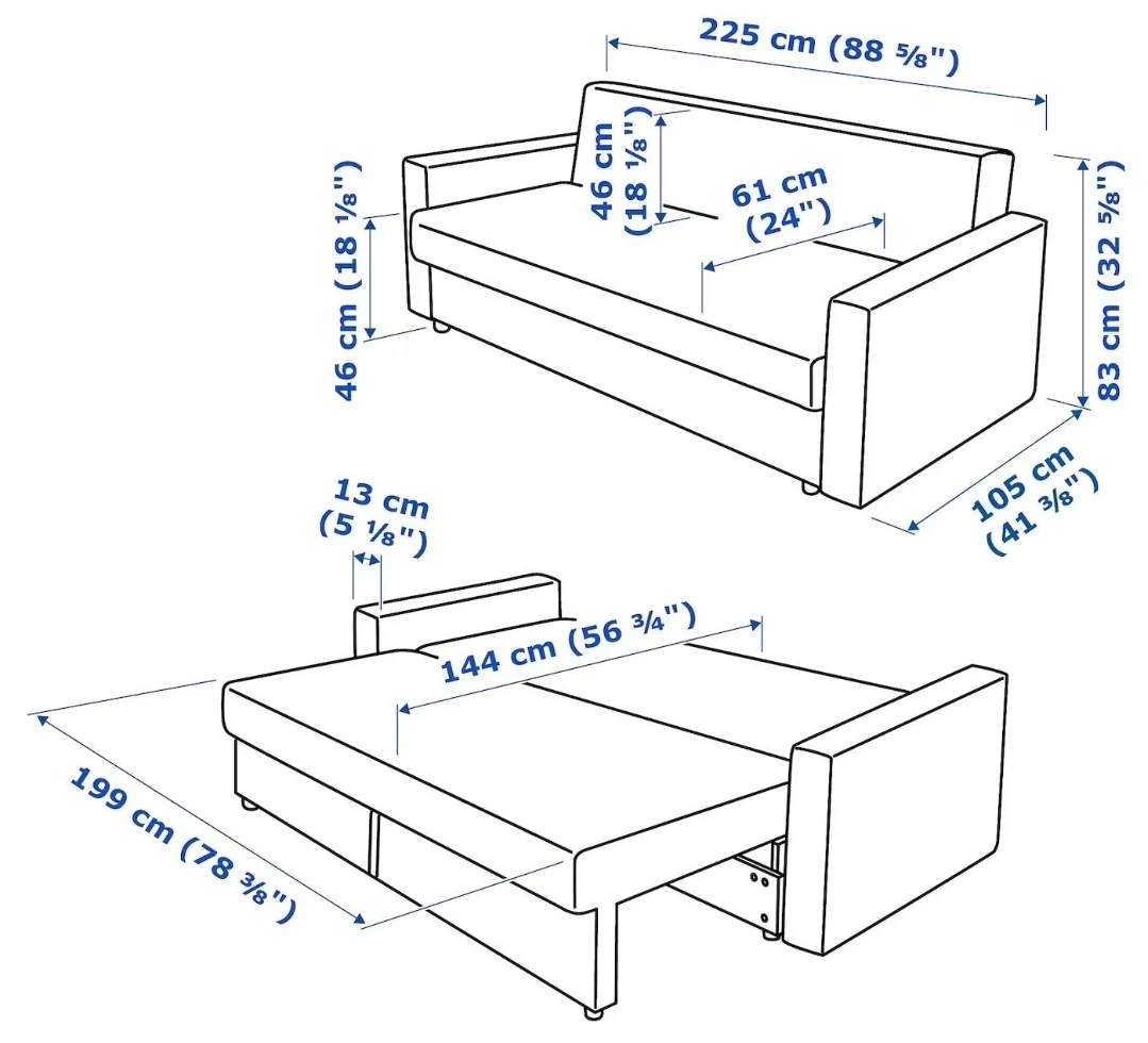 Sofa bed Ikea FRIHETEN - photo 5