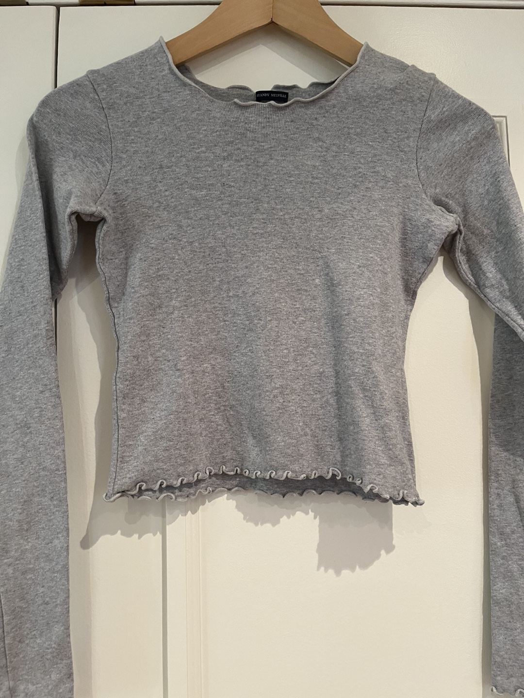 Brandy Melville grey long sleeved tshirt thumbnail