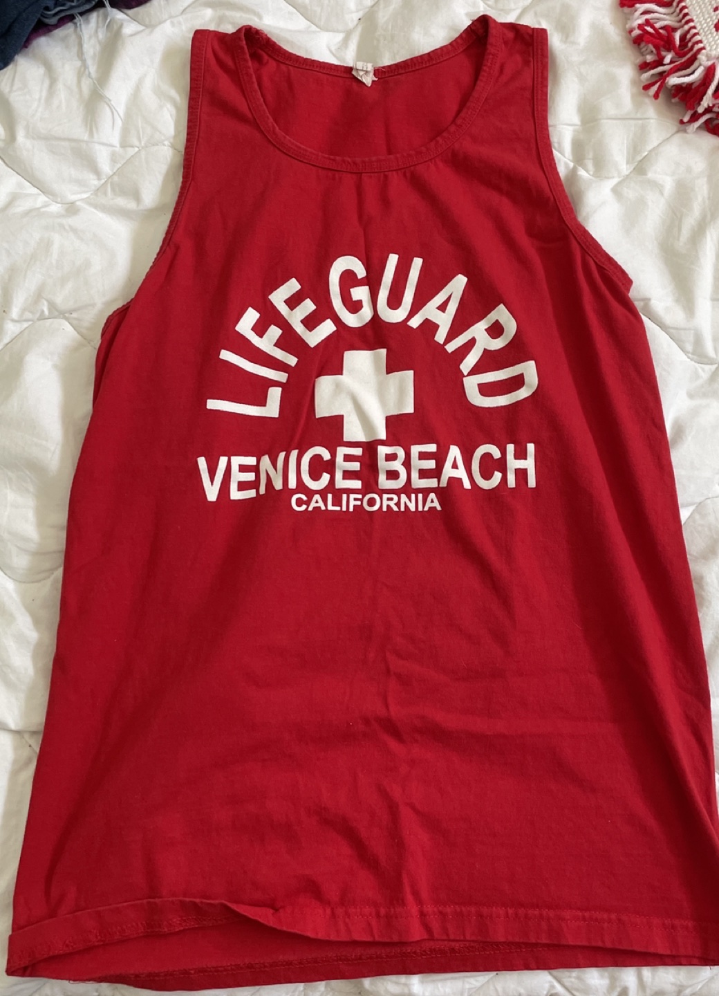 Lifeguard tank top unisex small